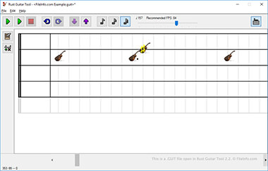 Screenshot of a .guit file in Rust Guitar Tool