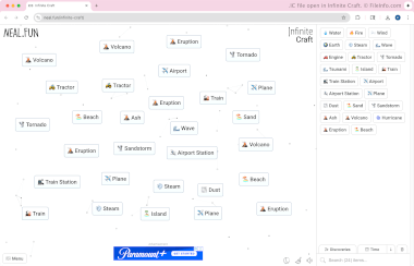 Screenshot of a .ic file in Infinite Craft