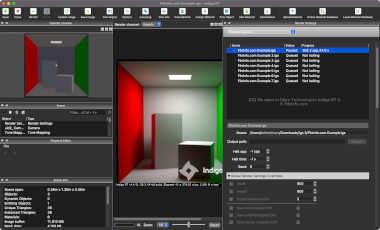 Screenshot of a .igq file in Glare Technologies Indigo RT 4