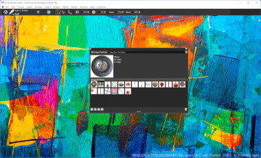 Screenshot of a .imageportfoliolibrary file in Corel Painter 2023