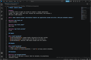 LMK File Screenshot Screenshot of a .lmk file in Microsoft Visual Studio Code 1.1