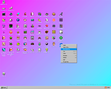 Screenshot of a .lnk42 file in Windows 93