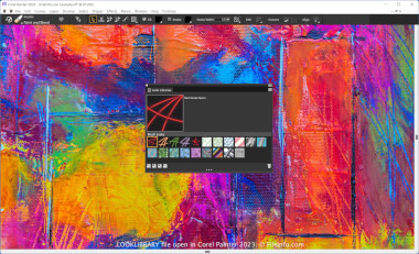 Screenshot of a .looklibrary file in Corel Painter 2023