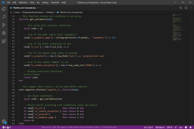 Screenshot of a .lua file in Microsoft Visual Studio Code 1
