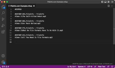 Screenshot of a .m3up file in Microsoft Visual Studio Code