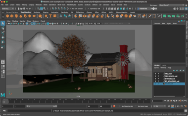 Screenshot of a .ma file in Autodesk Maya 2022