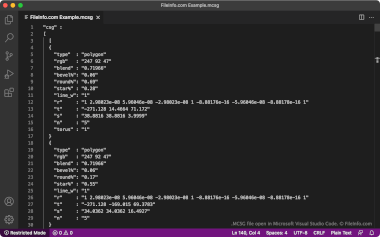 Screenshot of a .mcsg file in Microsoft Visual Studio Code