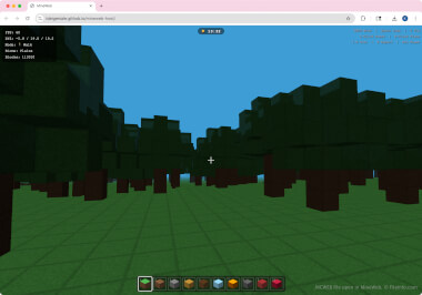 Screenshot of a .mcweb file in MineWeb