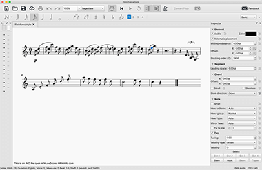 Screenshot of a .md file in MuseScore