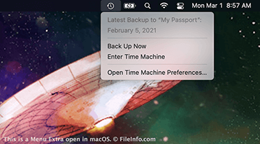 Screenshot of a .menu file in macOS