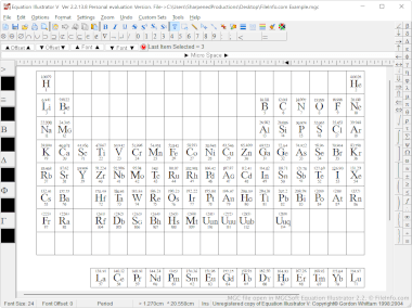 Screenshot of a .mgc file in MGCSoft Equation Illustrator 2.2