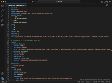 Screenshot of a .mml file in Microsoft Visual Studio Code