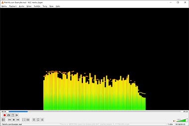 Screenshot of a .mod file in VideoLAN VLC media player 3