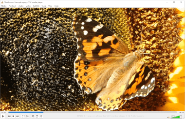 Screenshot of a .mpeg file in VideoLAN VLC media player 3