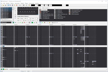 Screenshot of a .mt2 file in MadTracker 2