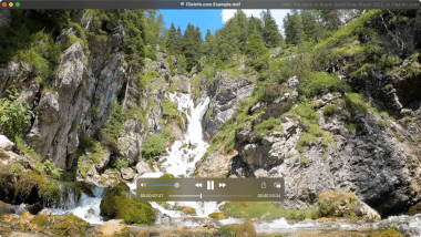 Screenshot of a .mxf file in Apple QuickTime Player 10.5