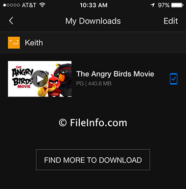 Screenshot of a .nfv file in Netflix 9.0.1 in iOS 10.1.1