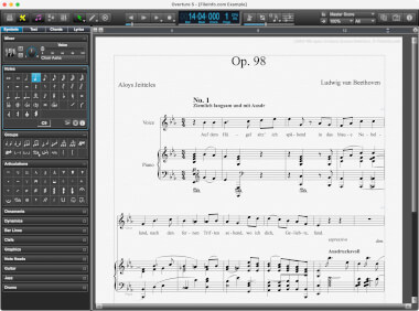 Screenshot of a .ovex file in Sonic Scores Overture