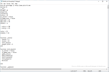 Screenshot of a .p8 file in Microsoft Notepad