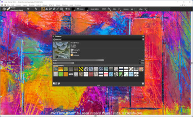 Screenshot of a .patternlibrary file in Corel Painter 2023