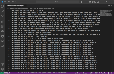 Screenshot of a .pd2 file in Microsoft Visual Studio Code 1.99
