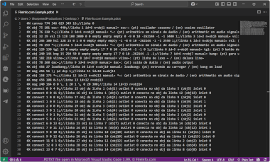 Screenshot of a .pdtxt file in Microsoft Visual Studio Code 1.99