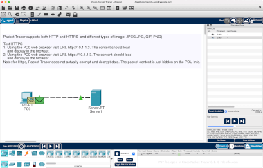 Screenshot of a .pkt file in Cisco Packet Tracer 8.1