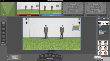 Screenshot of a .previz file in FrameForge Storyboard Studio