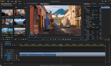 Screenshot of a .prproj file in Adobe Premiere Pro 2023