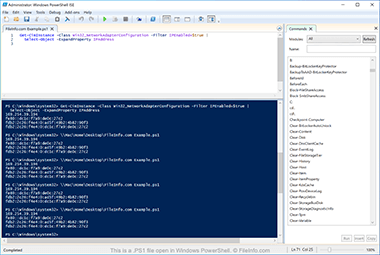 Screenshot of a .ps1 file in Windows PowerShell