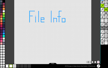 Screenshot of a .psp file in Hippo Games Pixel Studio