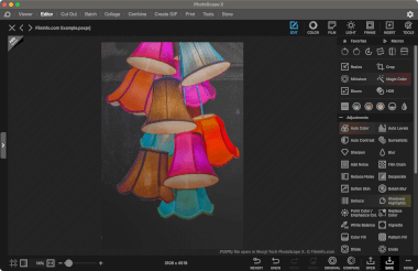 Screenshot of a .psxprj file in Mooji Tech Photoscape X
