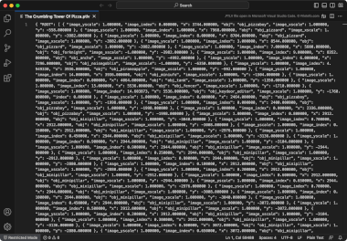 Screenshot of a .ptlv file in Microsoft Visual Studio Code