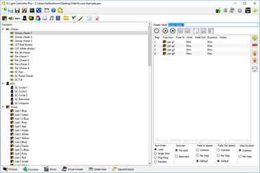 Screenshot of a .qxw file in Q Light Controller+ 4