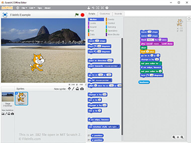 Screenshot of a .sb2 file in MIT Scratch 2