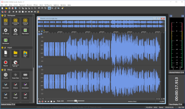 Screenshot of a .sfas file in MAGIX Sound Forge Audio Studio 17