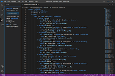 Screenshot of a .sk file in Microsoft Visual Studio Code