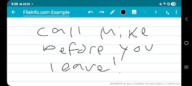 Screenshot of a .squidnote file in Steadfast Innovation Squid 4