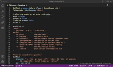 Screenshot of a .st file in Microsoft Visual Studio Code