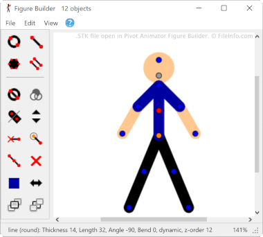 Screenshot of a .stk file in Pivot Animator Figure Builder