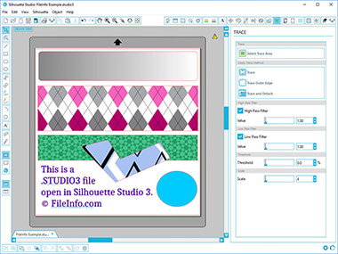 Screenshot of a .studio3 file in Silhouette Studio 3