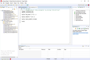 Screenshot of a .svh file in Sigasi Studio 3.8