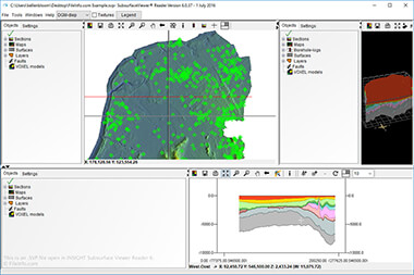 Screenshot of a .svp file in INSIGHT Subsurface Viewer Reader 6