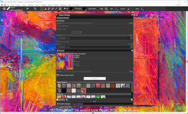Screenshot of a .texturelibrary file in Corel Painter 2023