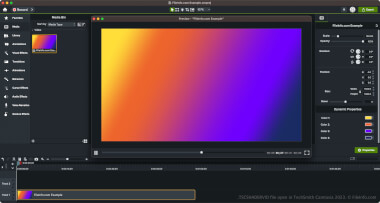 Screenshot of a .tscshadervid file in TechSmith Camtasia 2023