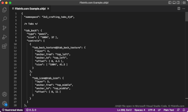 Screenshot of a .ui4jd file in Microsoft Visual Studio Code