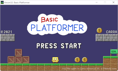 Screenshot of a .v32 file in Carra Vircon32 25