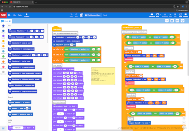 Screenshot of a .v5blocks file in VEX Robotics VEXcode V5