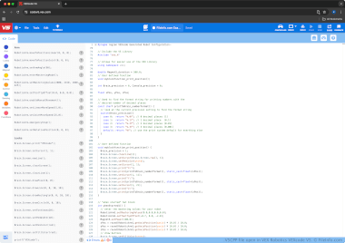 Screenshot of a .v5cpp file in VEX Robotics VEXcode V5