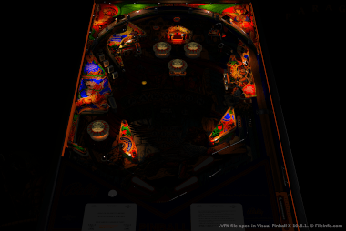 Screenshot of a .vpx file in Visual Pinball X 10.8.1